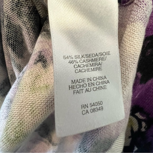 Anne Klein Medium Silk & Cashmere Long Top - Picture 6 of 6